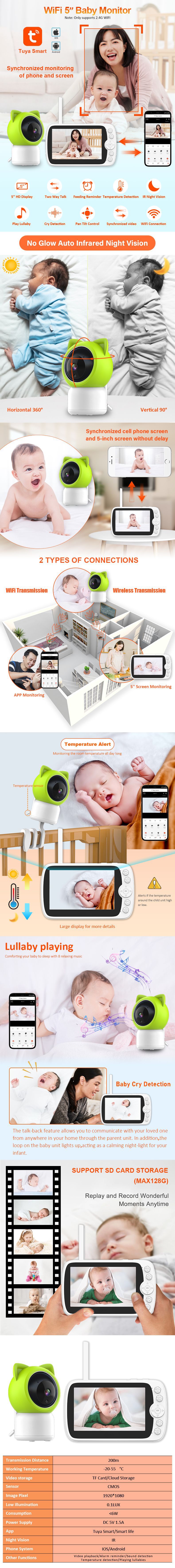 Best Baby Camera Monitor With Screen DK-08