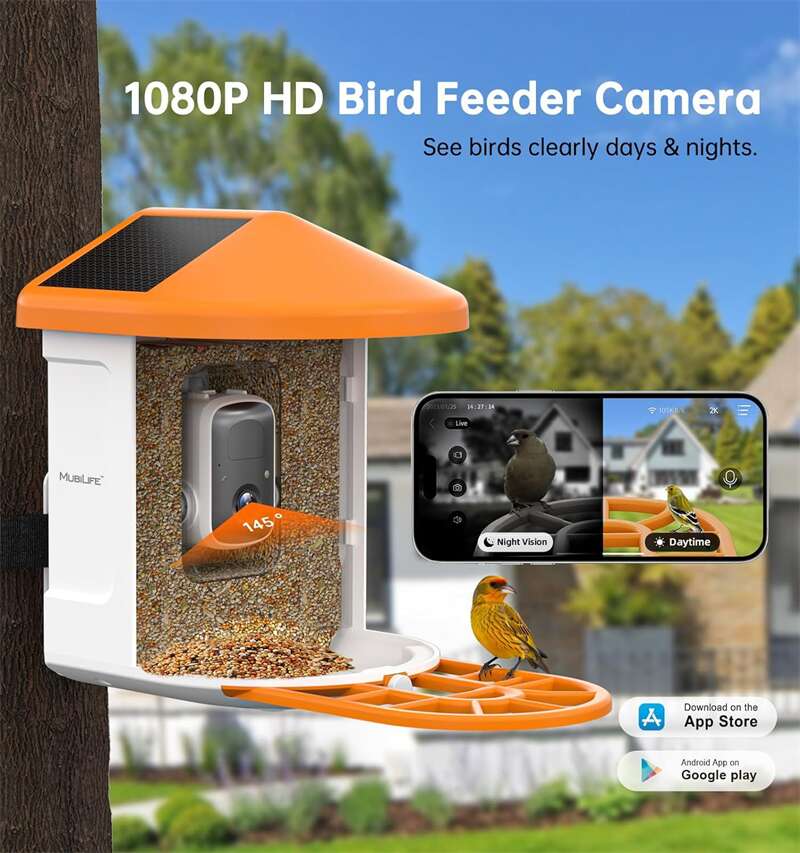 Hanging Digital Bird Feeder With AI Camera PT-10