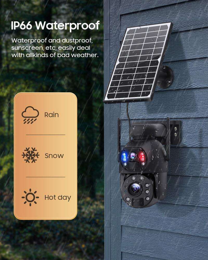 Optical Outdoor Wifi Camera With Solar Panel SR-09