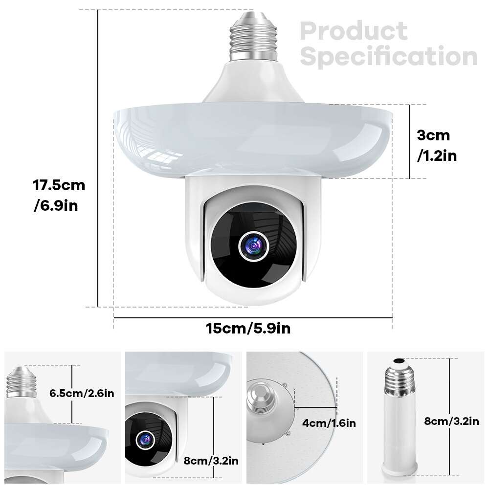 Flood Light Smart Bulb Camera SK-24