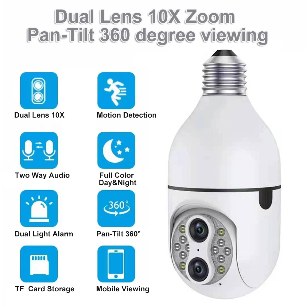 10X Zoom Outdoor Light Bulb Camera SK-28