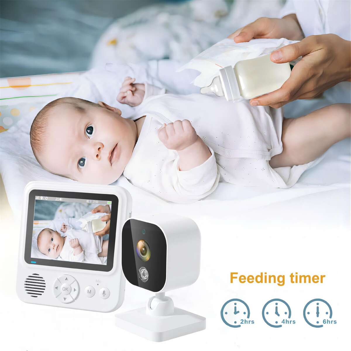 2.8 Inch Split Screen Baby Monitor DK-13