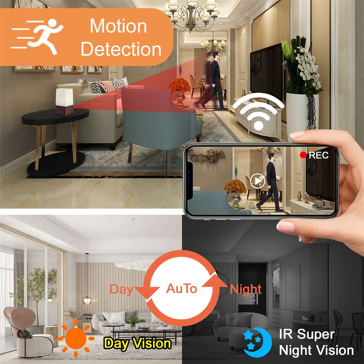 Motion Activated Security Camera With SD Card SK-33