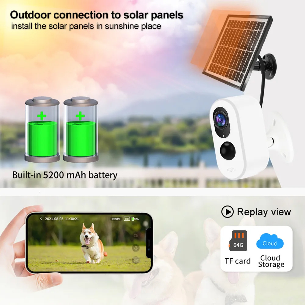 Solar Wireless Security Cameras SR-15