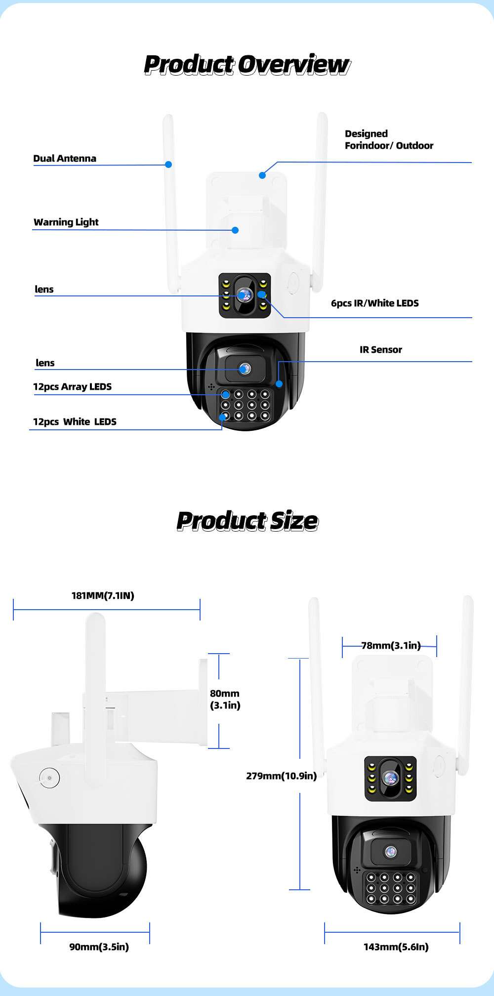 Automatic Tracking Wireless Ptz Ip Camera PK-22