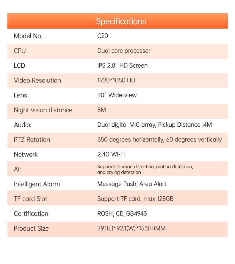 Top Smart Baby Monitors DK-14